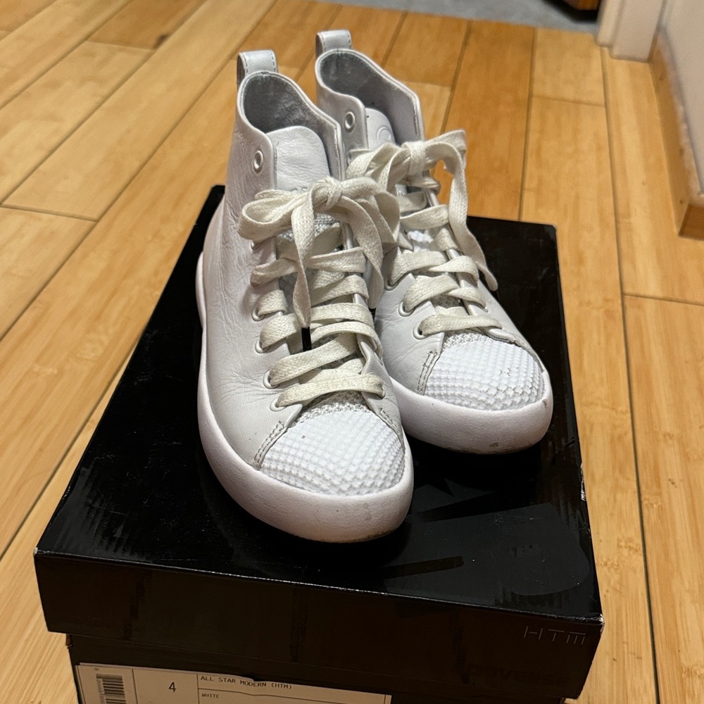 Converse White High-Top Sneakers